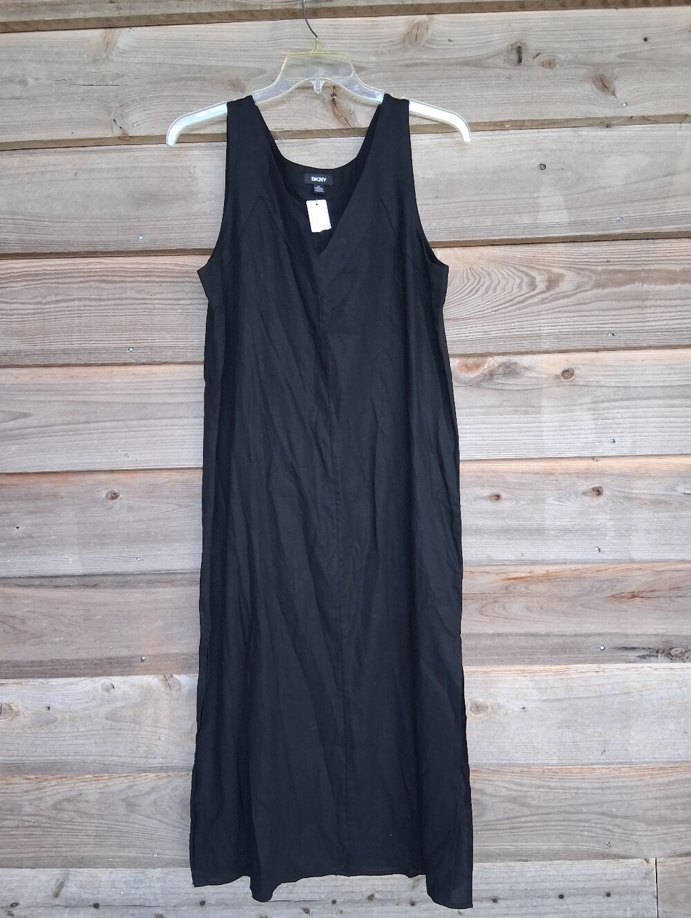 New DKNY Lightweight Linen Maxi Dress
